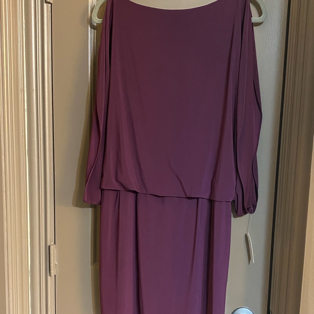 Jessica Simpson, plum, size 10 midi dress. NWT
